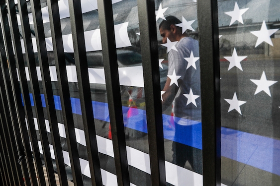 LAPD ban of 'thin blue line' flags is latest salvo in culture war