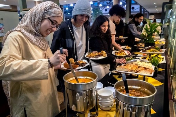 Ramadan at Claremont Colleges' dining halls: Grape leaf dolmas, halal harissa chicken
