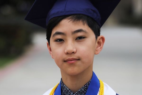 12-year-old to be youngest to graduate from Fullerton College with five degrees