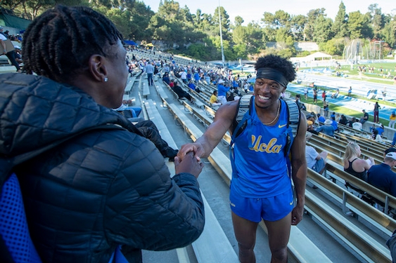 Once homeless, UCLA's Zaylon Thomas makes his mark on the track