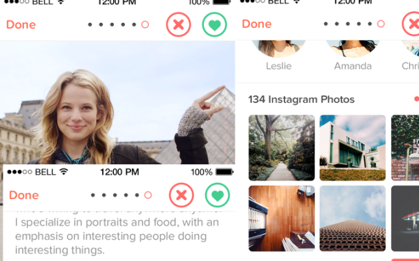 Tinder adds ability to show off Instagram photos to potential matches