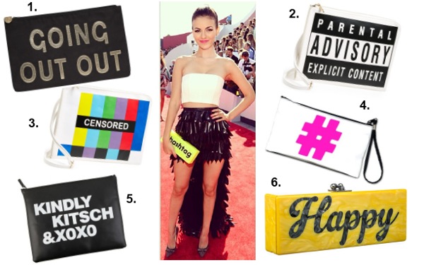 Loved Victoria Justice's #Hashtag Clutch? Steal Her Look with a Graphic Clutch!