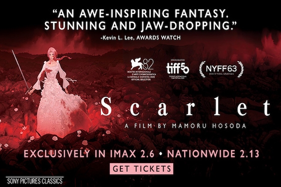 Mamoru Hosoda’s SCARLET to open exclusively in IMAX on Feb 6, 2026. (Expands Nationwide on Feb. 13)