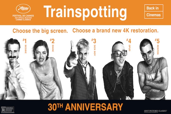 ‘Trainspotting’ Returns to Theaters in 4K Restoration on June 5th 2026 for 30th Anniversary