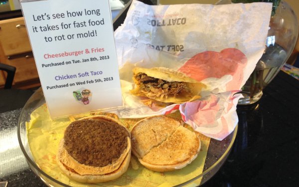 What Taco Bell and McDonald's Meals Look Like after 2 Years of Just Sitting There