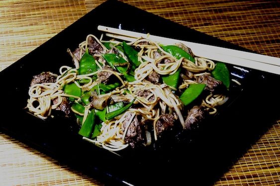 Lo mein dish only takes 5 minutes to stir-fry