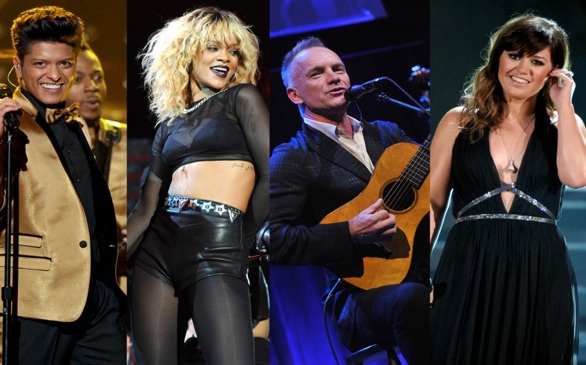 Rihanna, Bruno Mars & Sting to Perform Together at GRAMMY Awards
