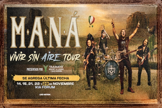 MANÁ Announces Fifth and Final Show in Los Angeles to Upcoming 'Vivir Sin Aire Tour'