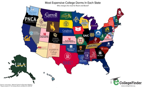 These are the Most Expensive College Dorms in Each State
