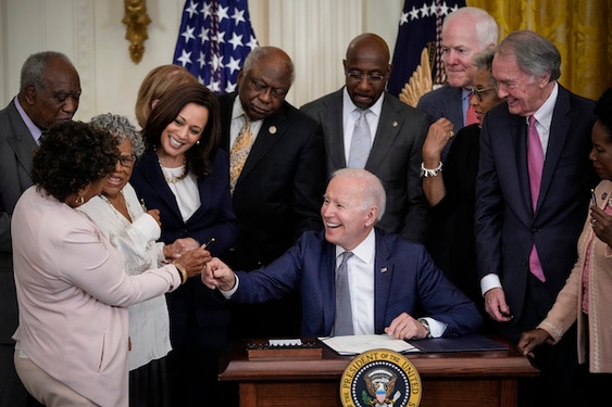 Juneteenth is now a federal holiday, as Biden signs bill