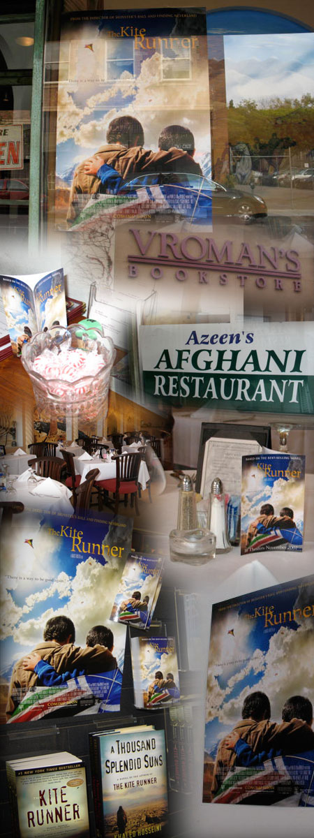The Kite Runner/Azeen's Restaurant/Vroman's Bookstore
